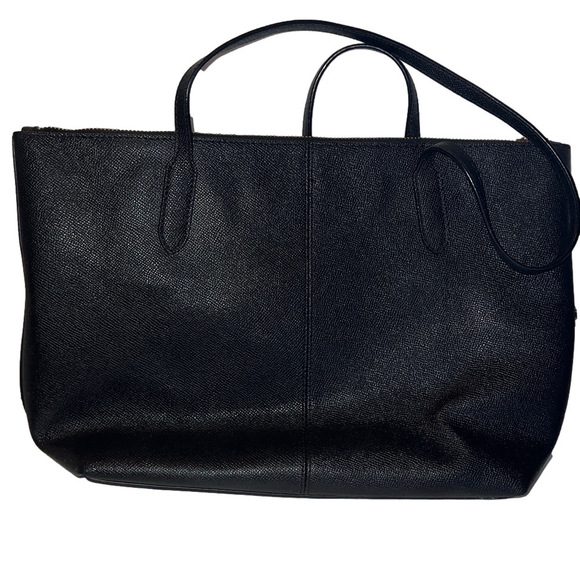 Coach Zip shoulder bag, Black Textured Tote Bag - Picture 5 of 10